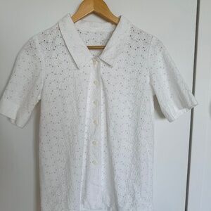 Vintage White Broderie Anglaise Shirt